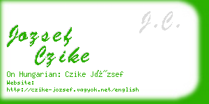 jozsef czike business card